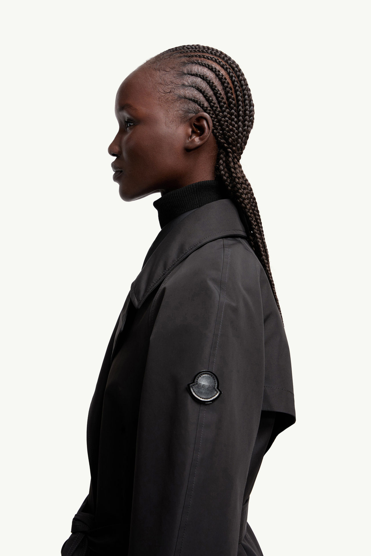 ブラック Moncler x EE72 by Edward Enninful Zake トレンチコート 