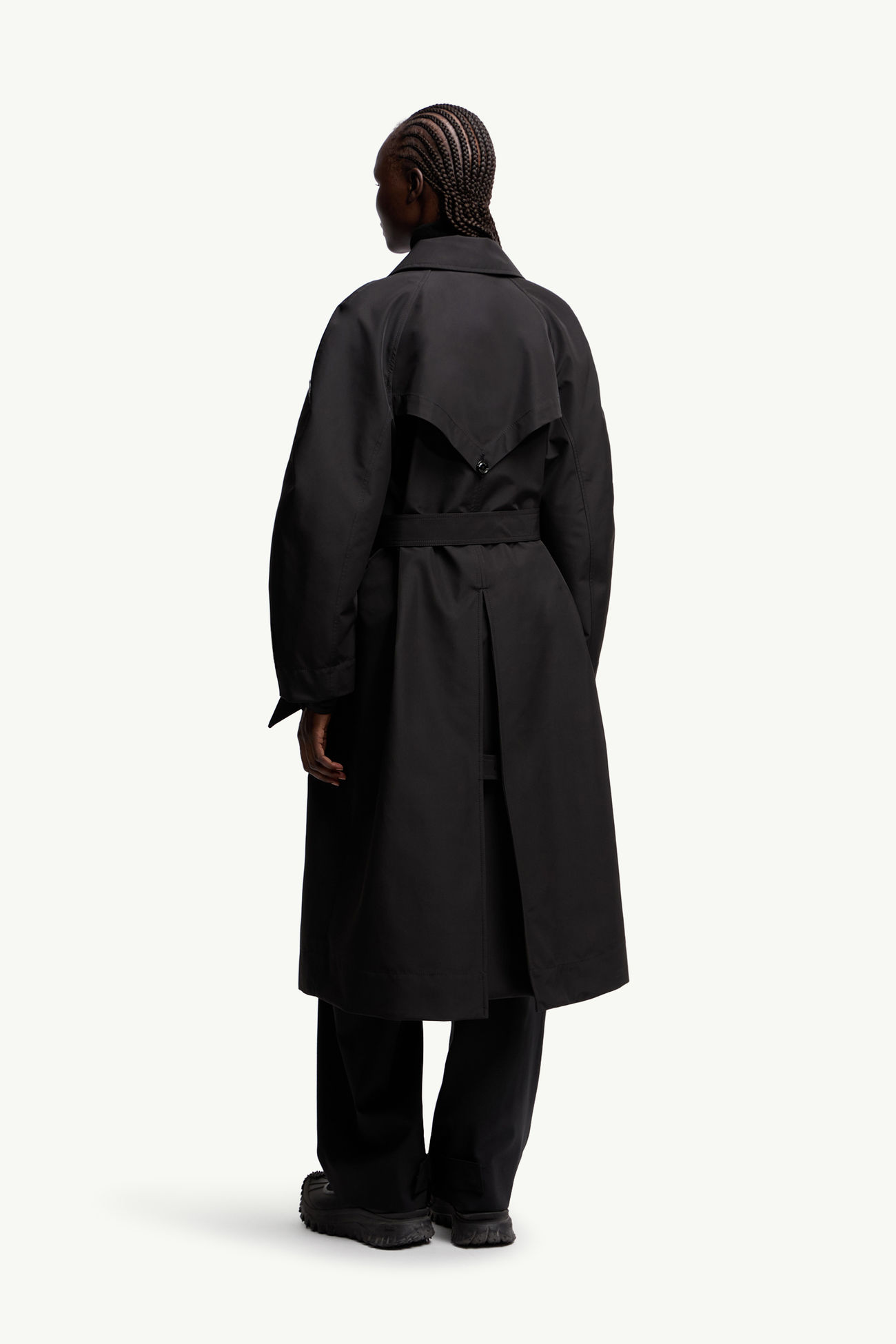 ブラック Moncler x EE72 by Edward Enninful Zake トレンチコート 
