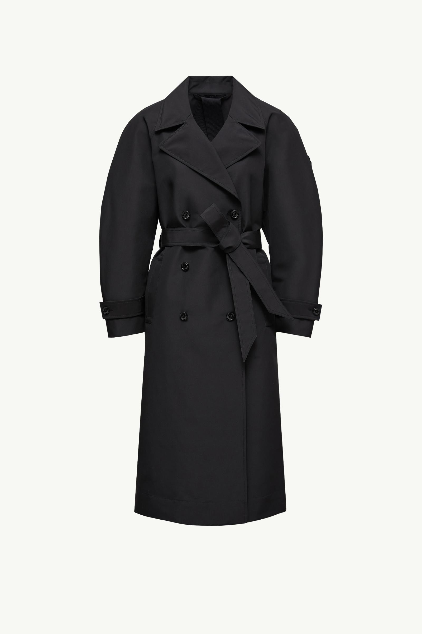 モンクレール トレンチコートSTIBIDEN サイズ1 黒 ブラック Moncler x 