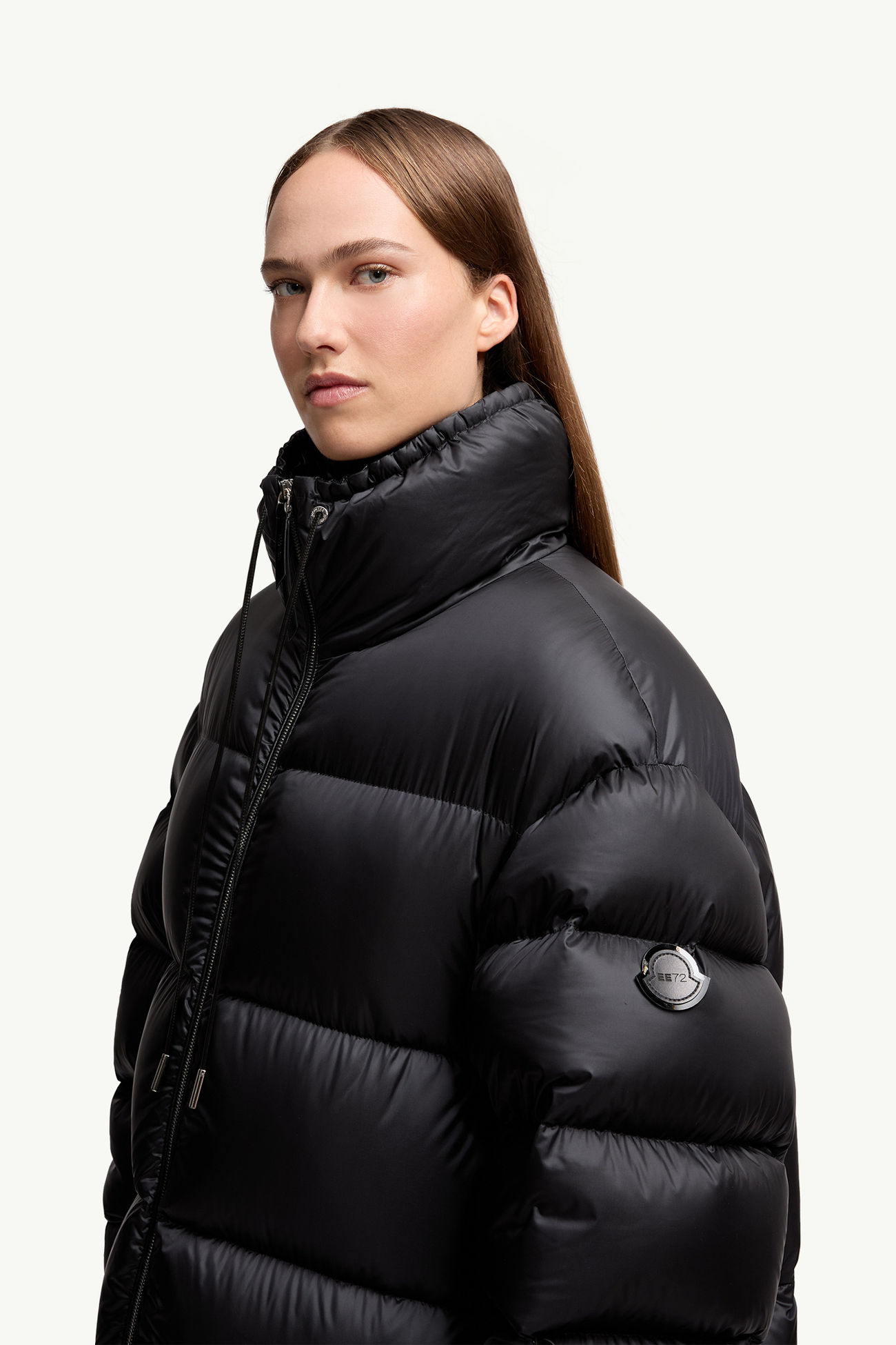 Moncler x EE72 by Edward Enninful Nametheun lange Daunenjacke Damen Schwarz Moncler 1