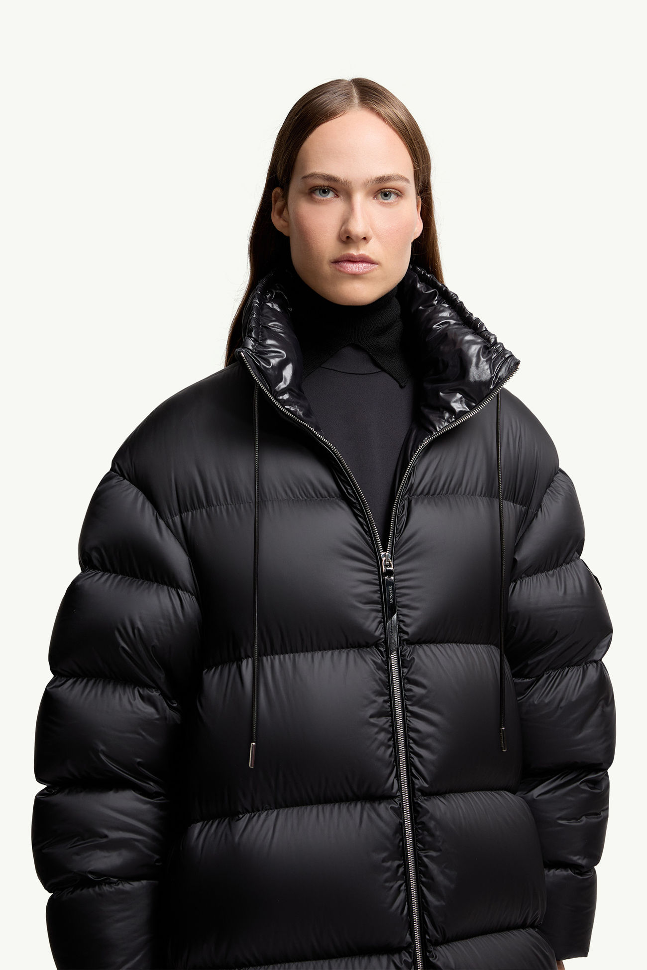 ブラック Moncler x EE72 by Edward Enninful Nametheun ロングダウン 