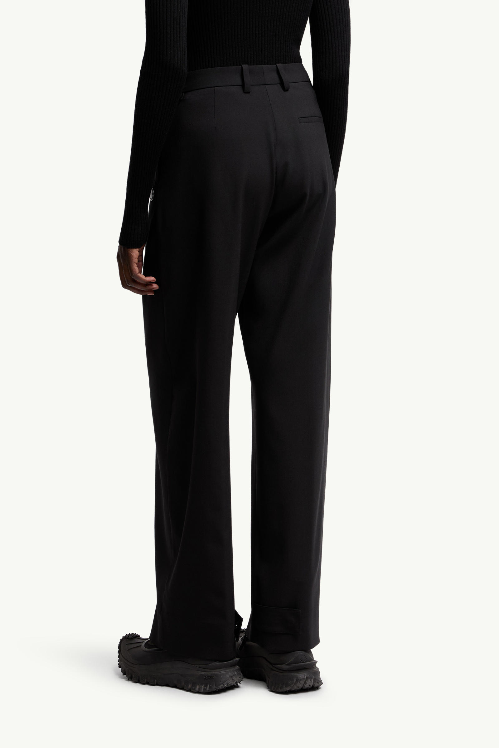 Moncler x EE72 by Edward Enninful Wool Pants Women Black Moncler 4