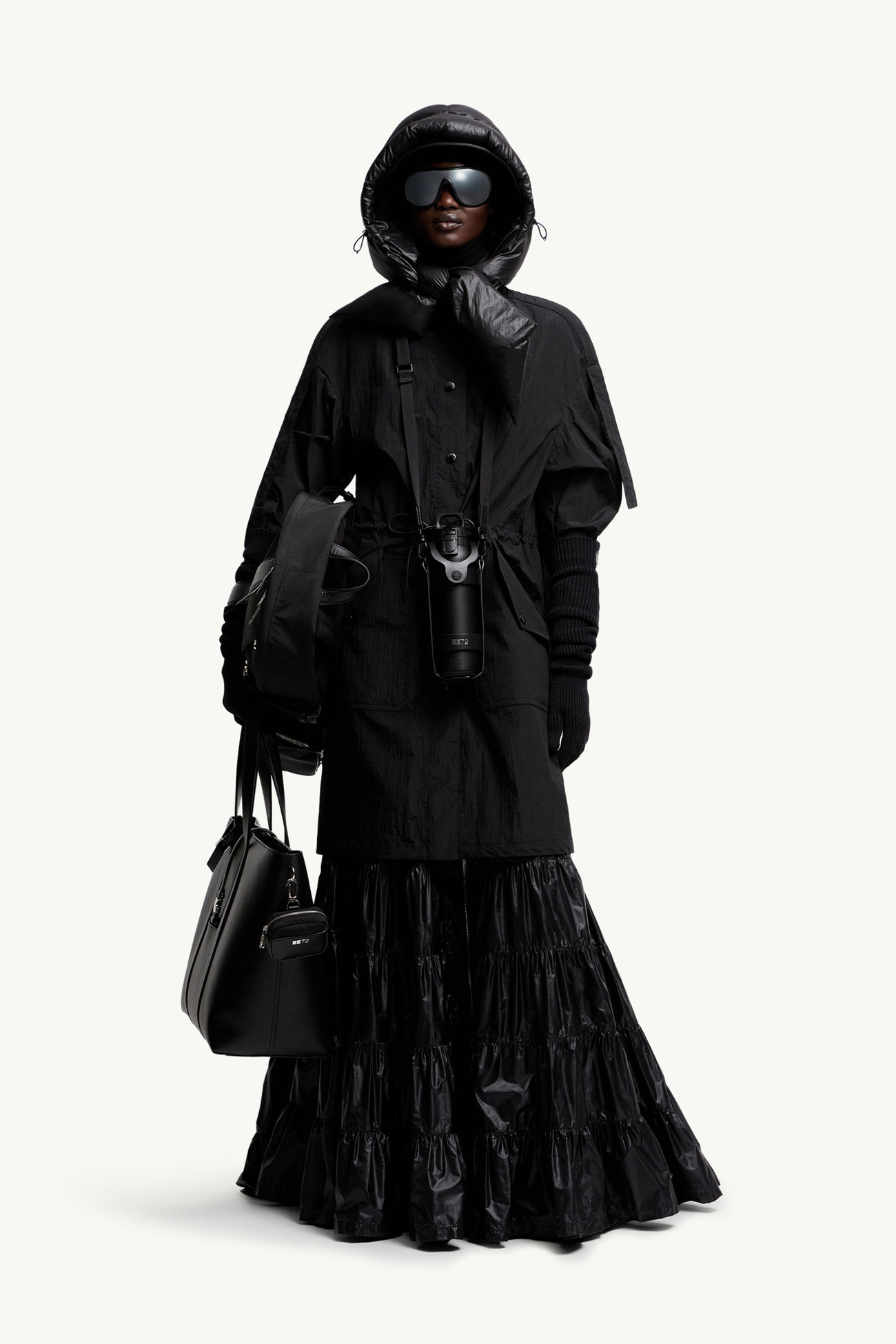 Moncler x EE72 by Edward Enninful Maxirock Damen Schwarz Moncler 0