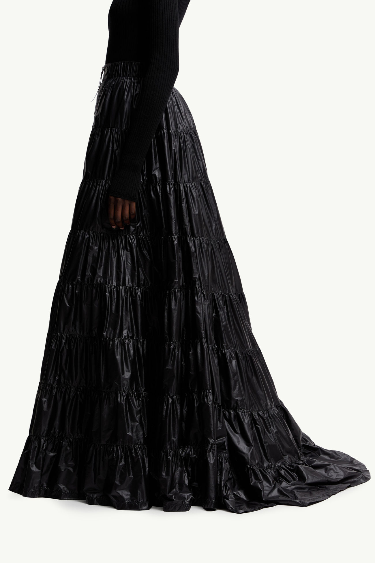 Jupe longue Moncler x EE72 par Edward Enninful Femmes Noir Moncler 1