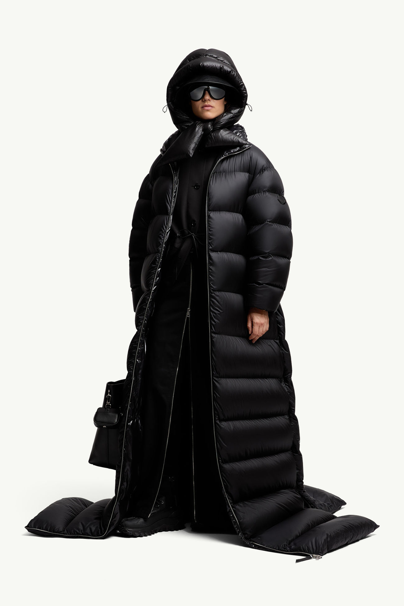 Moncler x EE72 by Edward Enninful Maxirock aus Baumwollgabardine Damen Schwarz Moncler 0