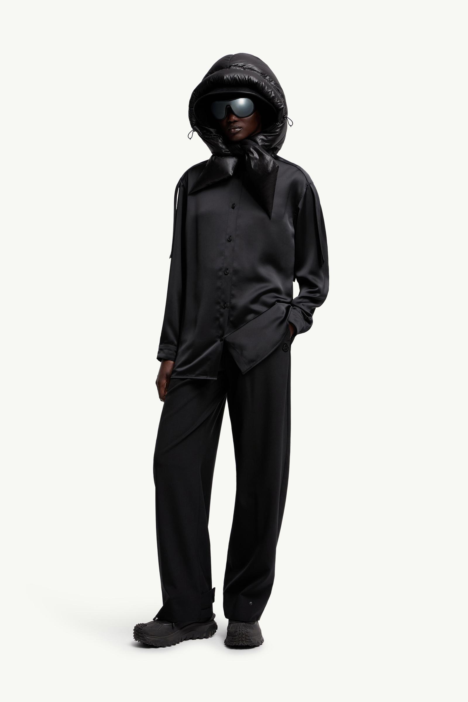 Black Moncler x EE72 by Edward Enninful Satin Shirt - Moncler x