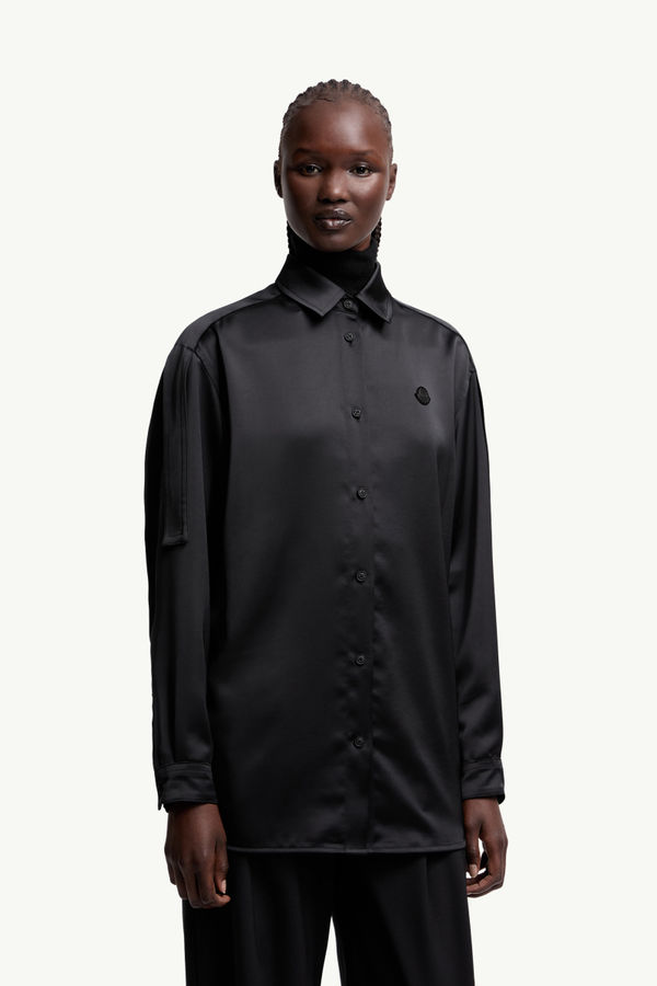 Moncler x EE72 by Edward Enninful緞布恤衫 女士 黑色 Moncler 3