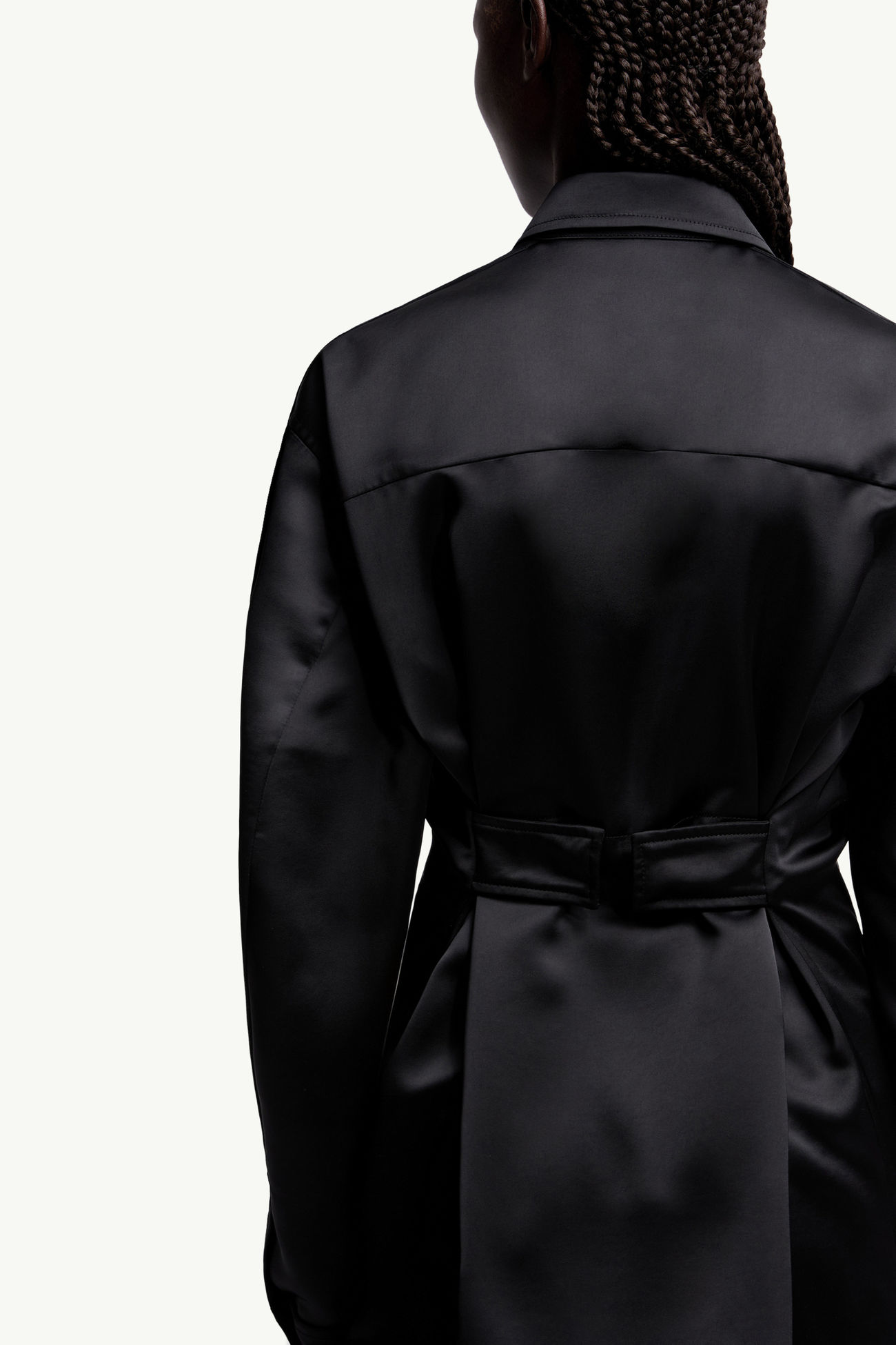 Camicia in satin Moncler x EE72 di Edward Enninful Donna Nero Moncler 5