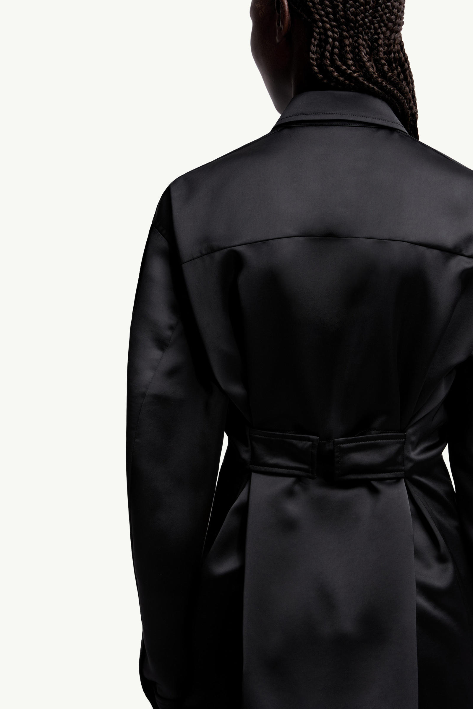 Moncler x EE72 by Edward Enninful Hemd aus Satin Damen Schwarz Moncler 5