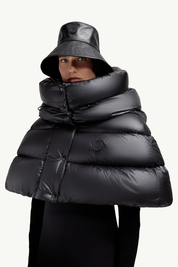 Moncler x EE72 by Edward Enninful Leather Bucket Hat Women Black Moncler 1
