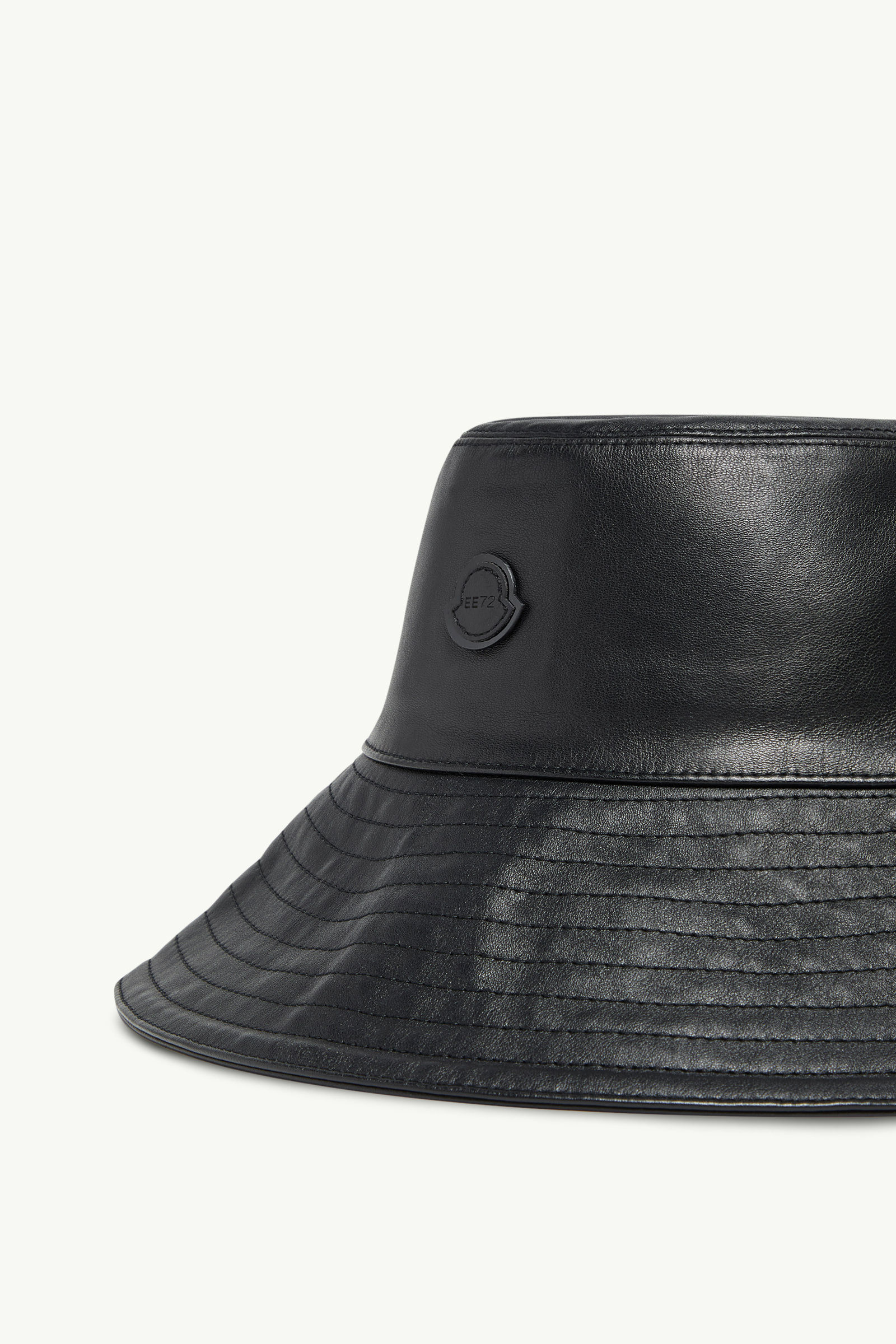 Moncler x EE72 by Edward Enninful Leather Bucket Hat Women Black Moncler 2