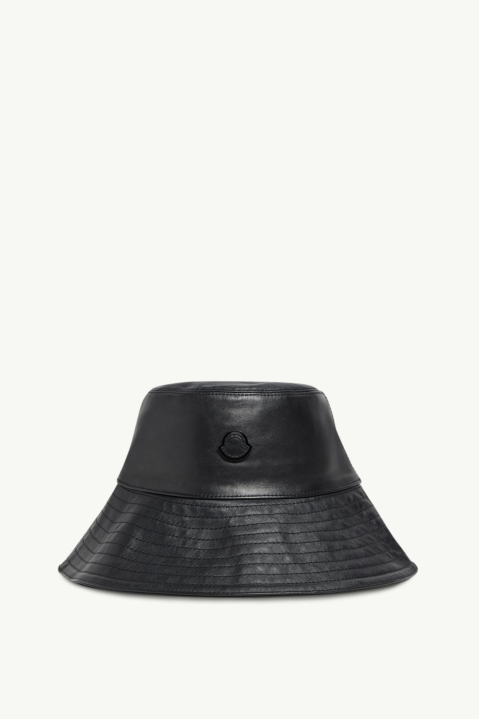 Black Moncler x EE72 by Edward Enninful Leather Bucket Hat