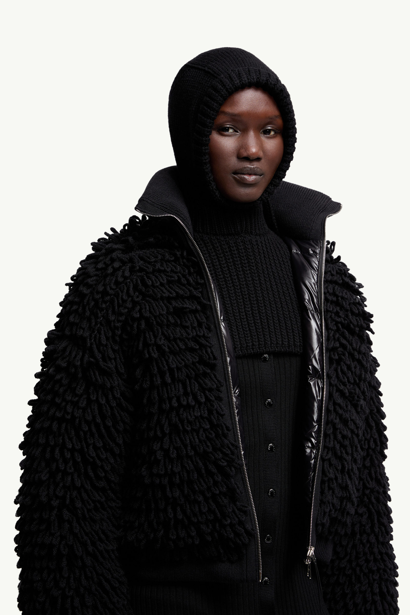 Moncler x EE72 by Edward Enninful Wool Balaclava Women Black Moncler 1