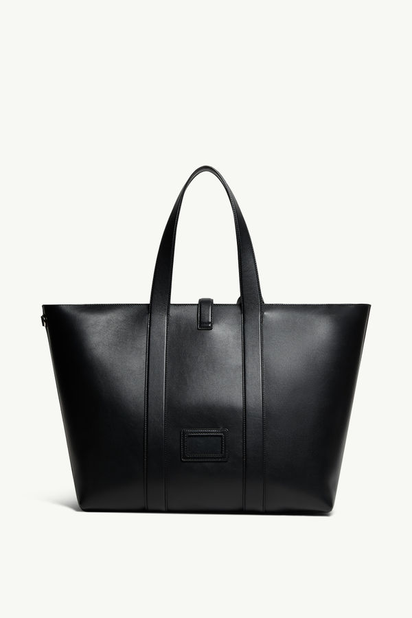 Borsa tote EE in pelle Moncler x EE72 di Edward Enninful Donna Nero Moncler 3