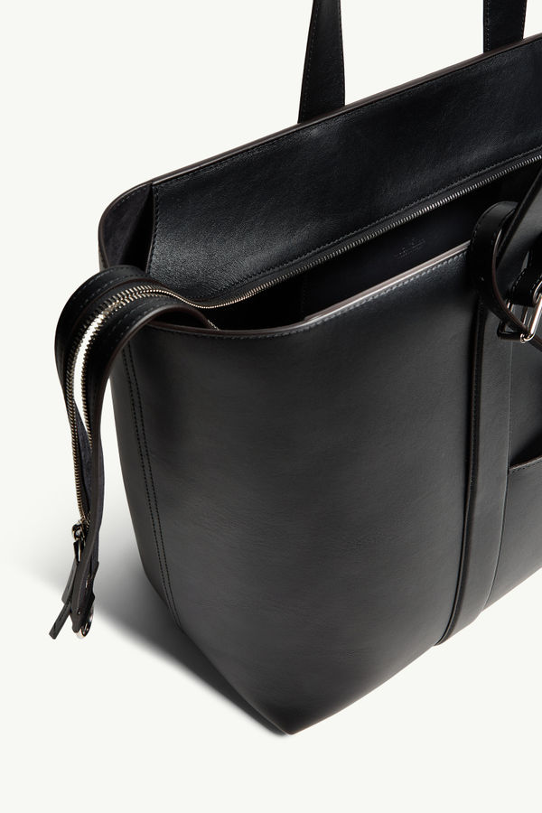 Borsa tote EE in pelle Moncler x EE72 di Edward Enninful Donna Nero Moncler 4