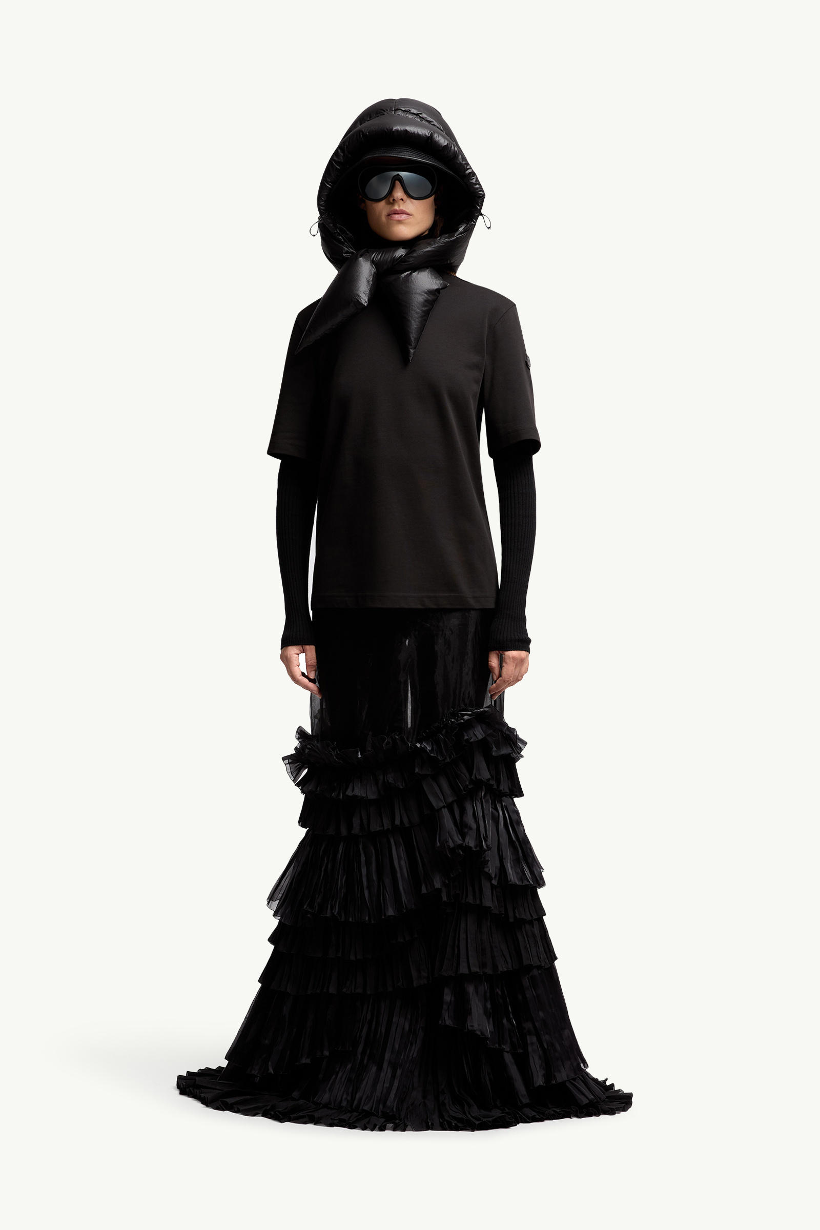 T-shirt en coton Moncler x EE72 par Edward Enninful Femmes Noir Moncler 0