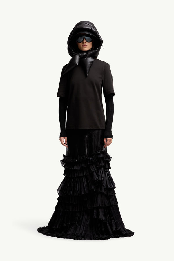 T-shirt Moncler x EE72 di Edward Enninful in cotone Donna Nero Moncler 0
