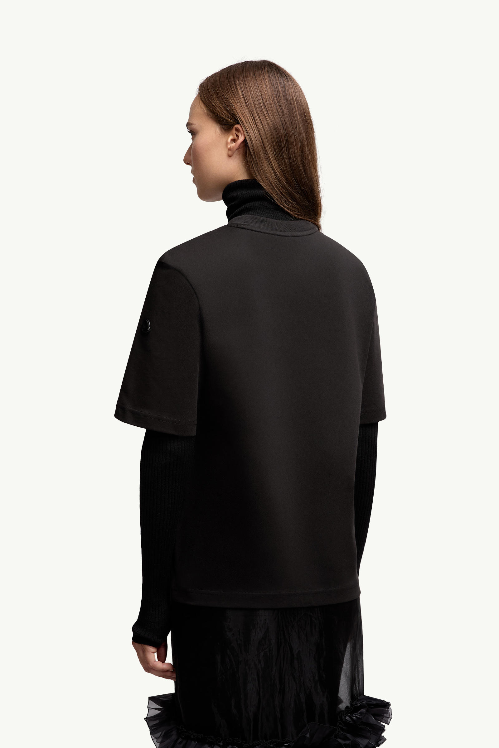 T-shirt en coton Moncler x EE72 par Edward Enninful Femmes Noir Moncler 4