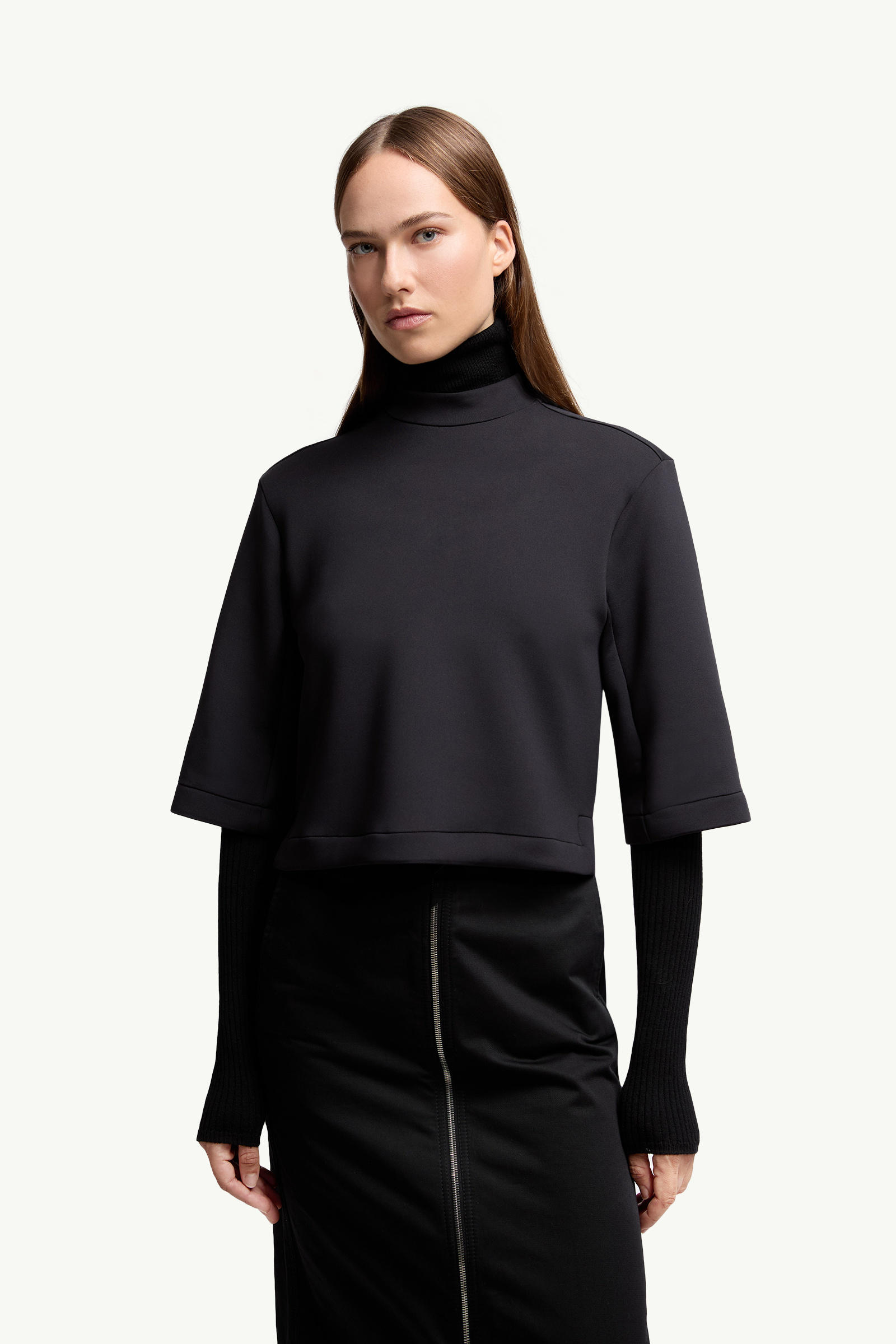 Moncler x EE72 by Edward Enninful Neoprene T-Shirt Women Black Moncler 3