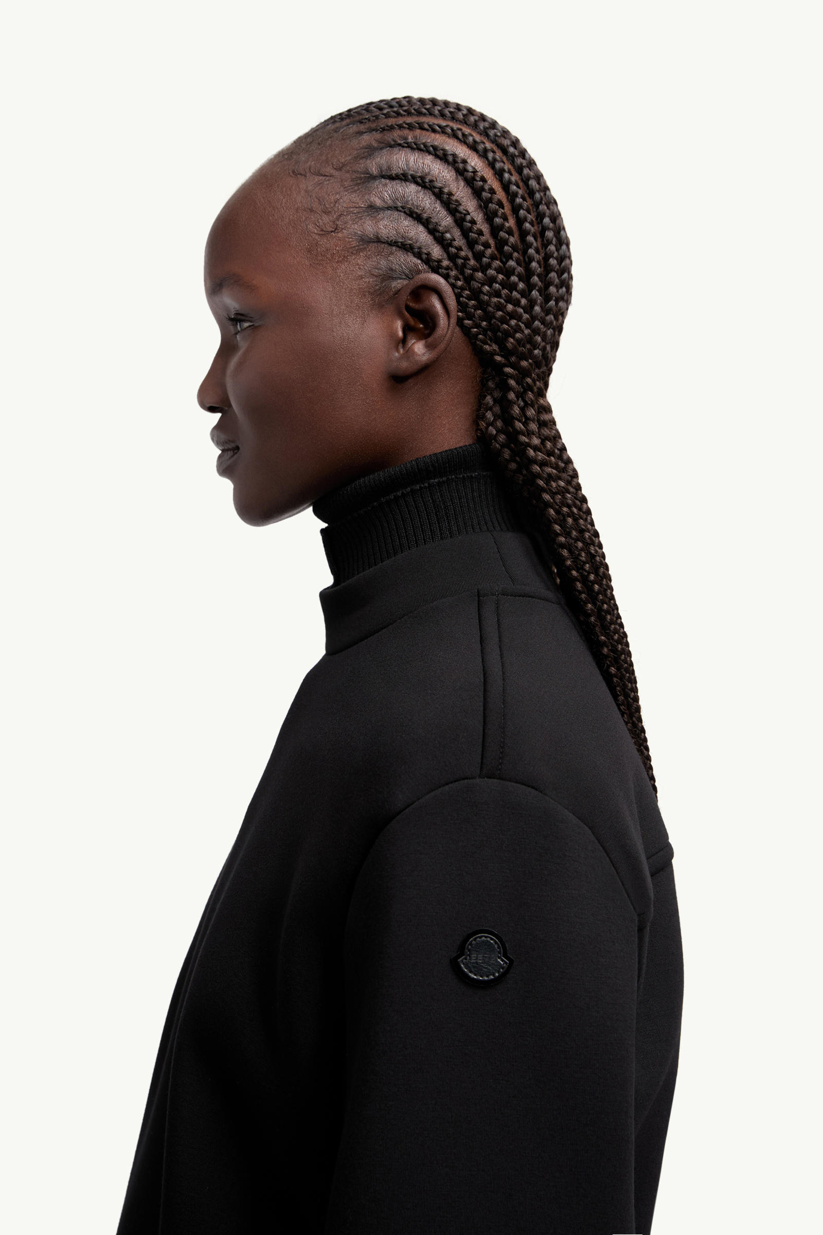 Felpa girocollo Moncler x EE72 di Edward Enninful Donna Nero Moncler 1