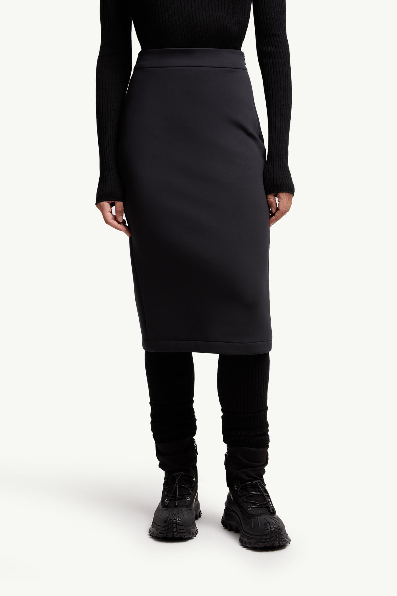 Falda de neopreno Moncler x EE72 by Edward Enninful Mujer Negro Moncler 3