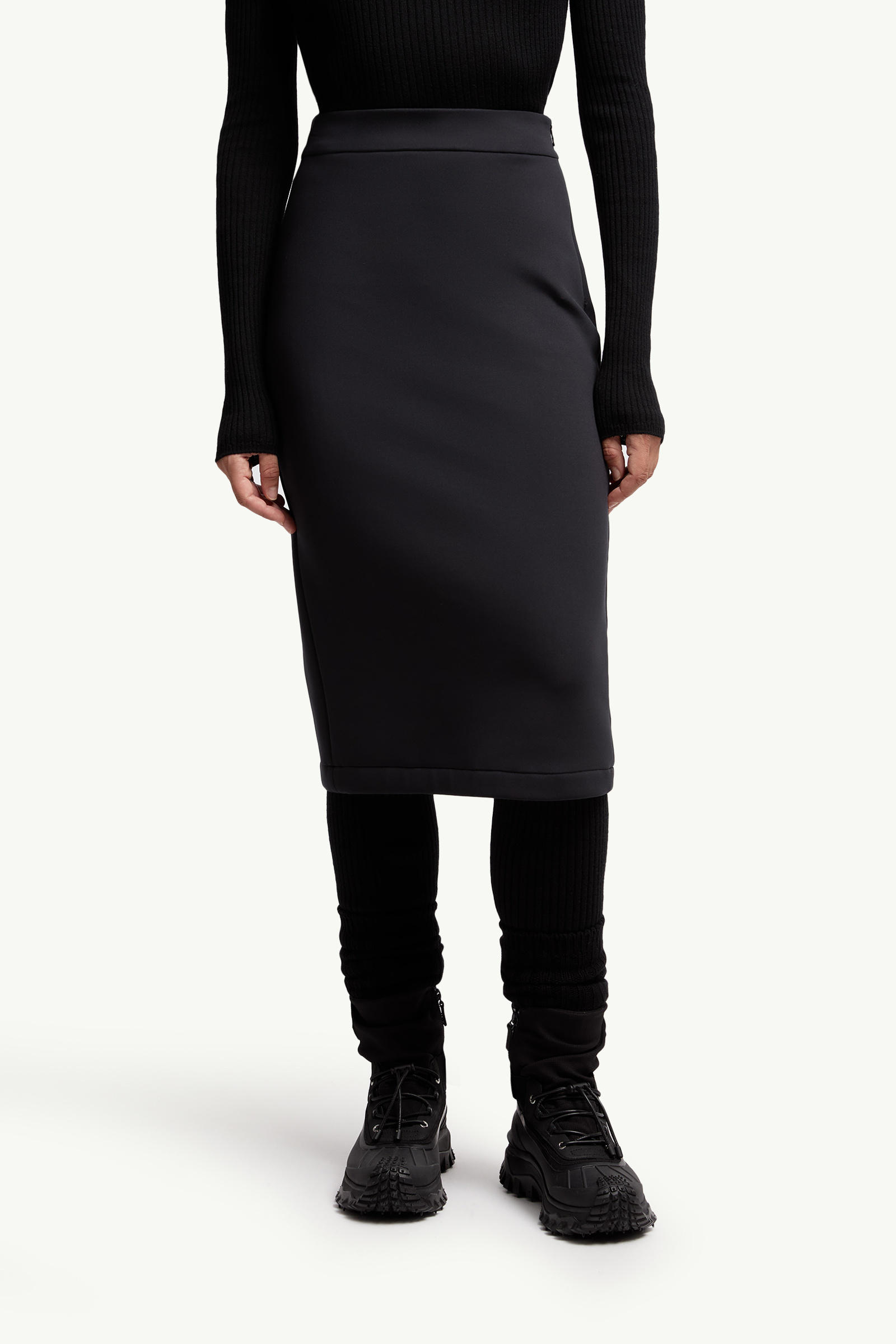 Moncler x EE72 by Edward Enninful Neoprene Skirt Women Black Moncler 3
