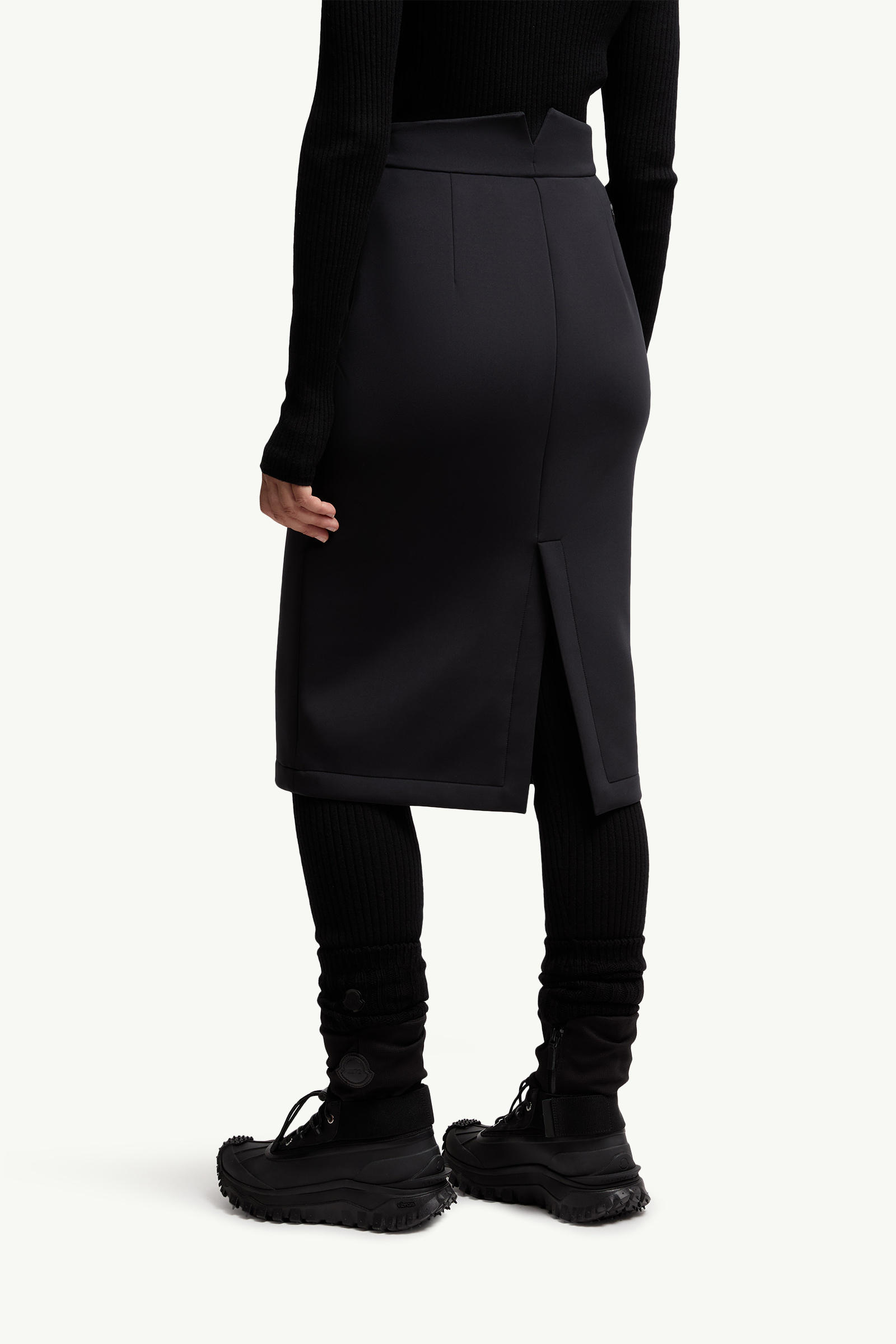 Moncler x EE72 by Edward Enninful Neoprene Skirt Women Black Moncler 4