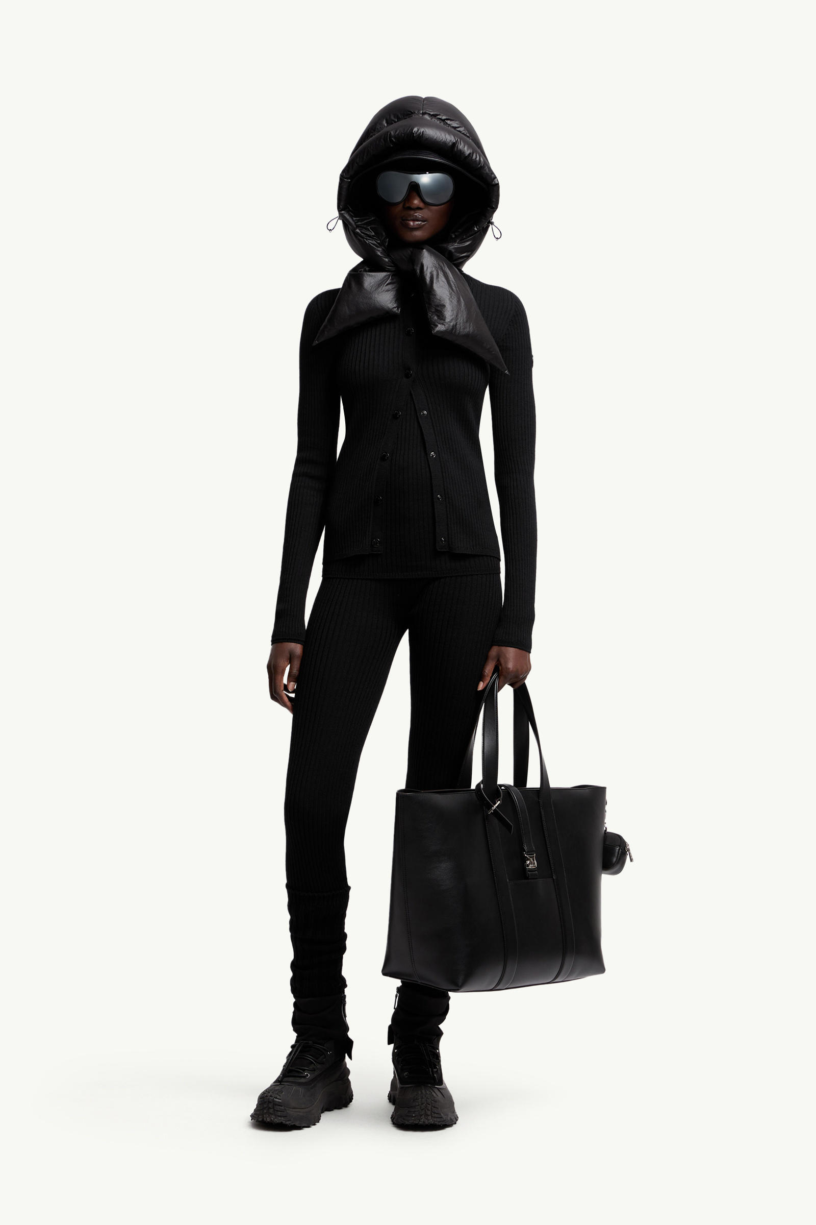 Moncler x EE72 by Edward Enninful Wool Cardigan Women Black Moncler 0