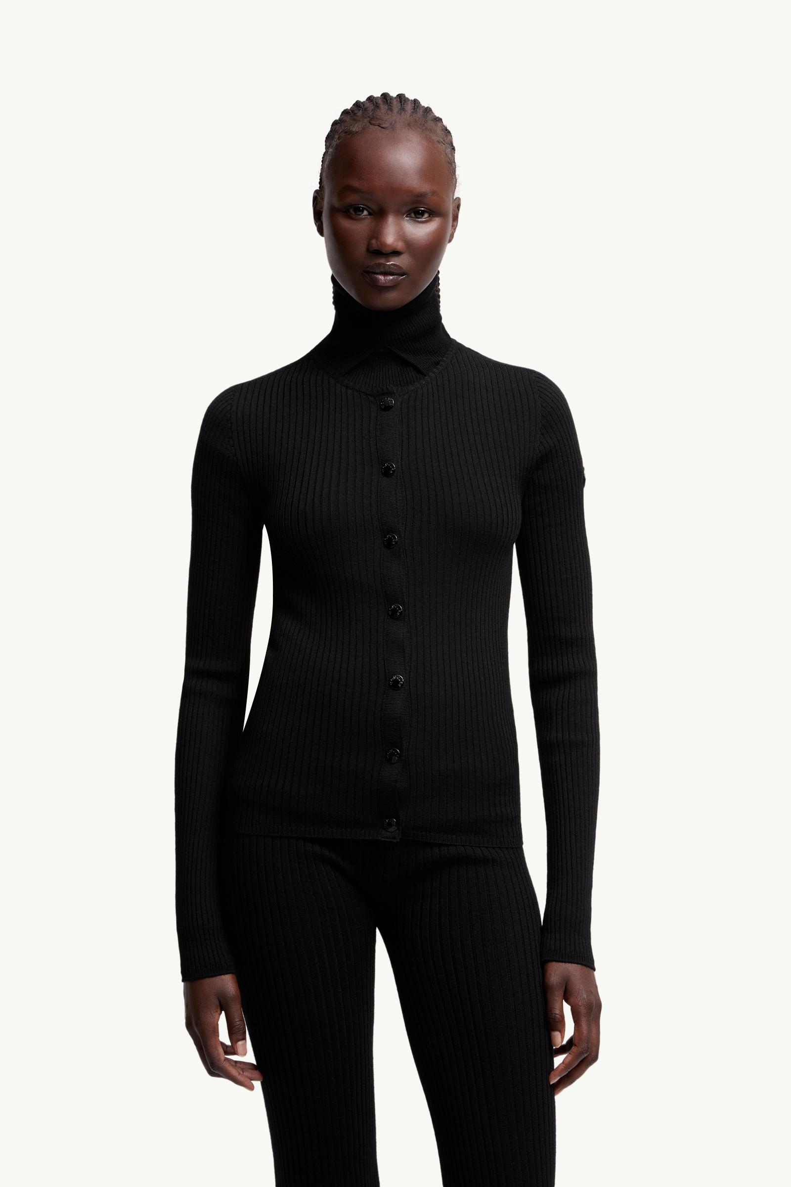 【売り切り！お値下げします。】モンクレール　カーディガン　ブラック モンクレール CARDIGAN14 カーディガン14 在庫商品