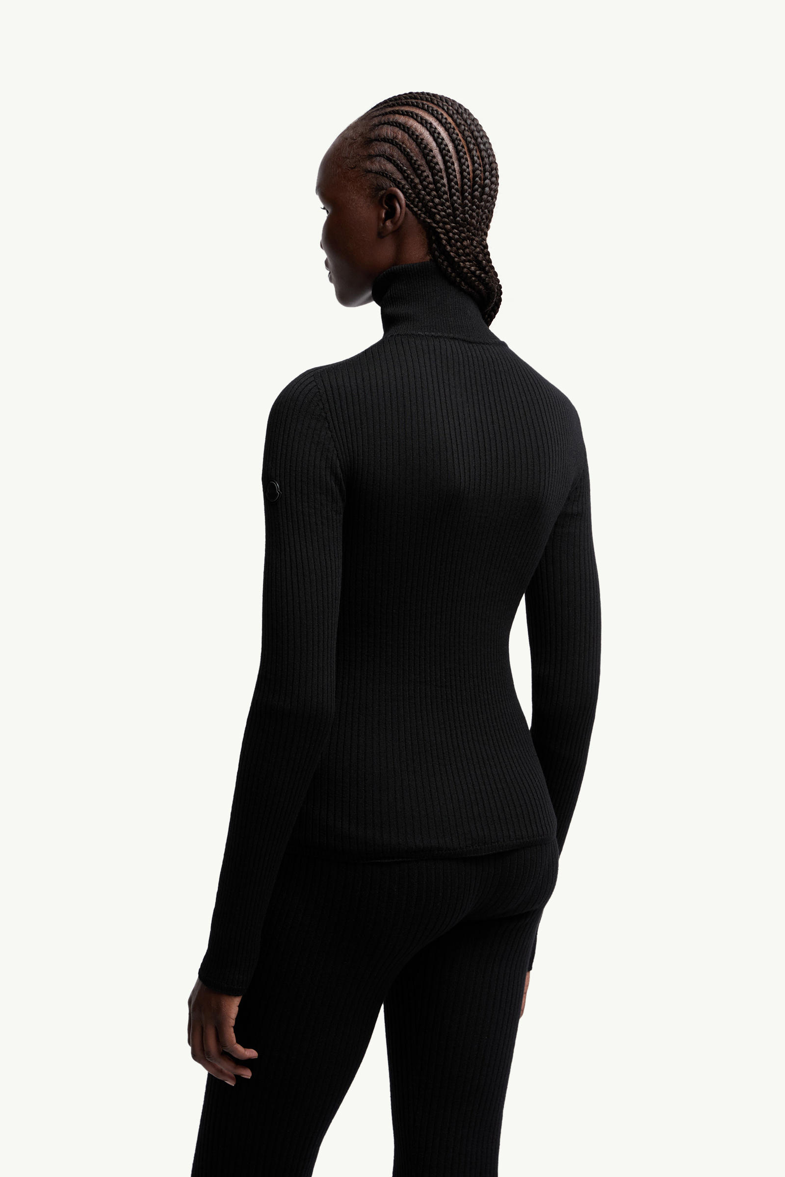 Cardigan en laine Moncler x EE72 par Edward Enninful Femmes Noir Moncler 4