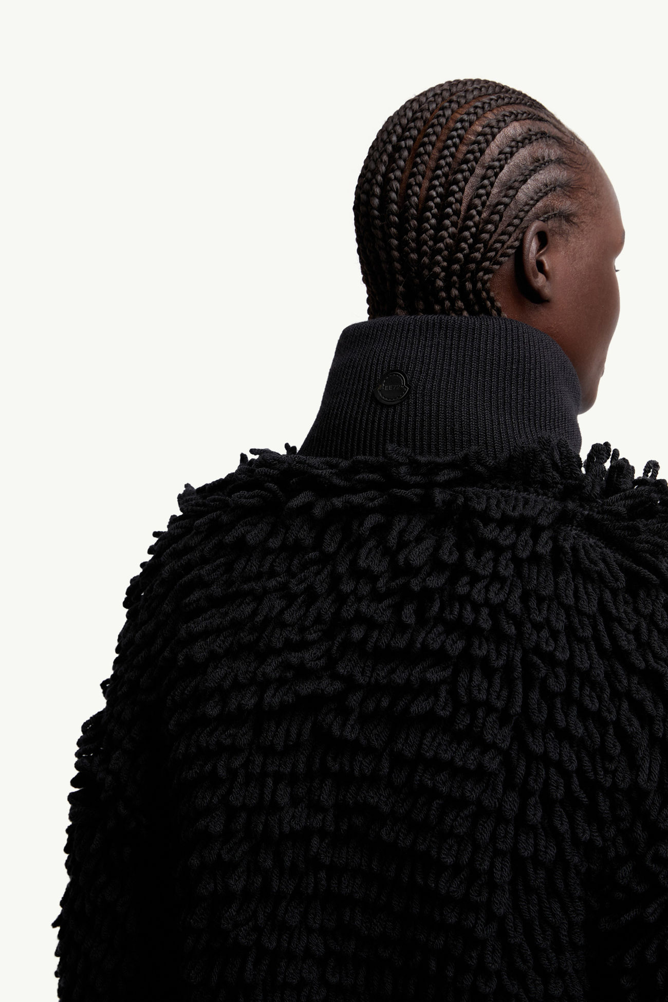 Moncler x EE72 by Edward Enninful女士羊毛混纺拉链开衫 女士 黑色 Moncler 6