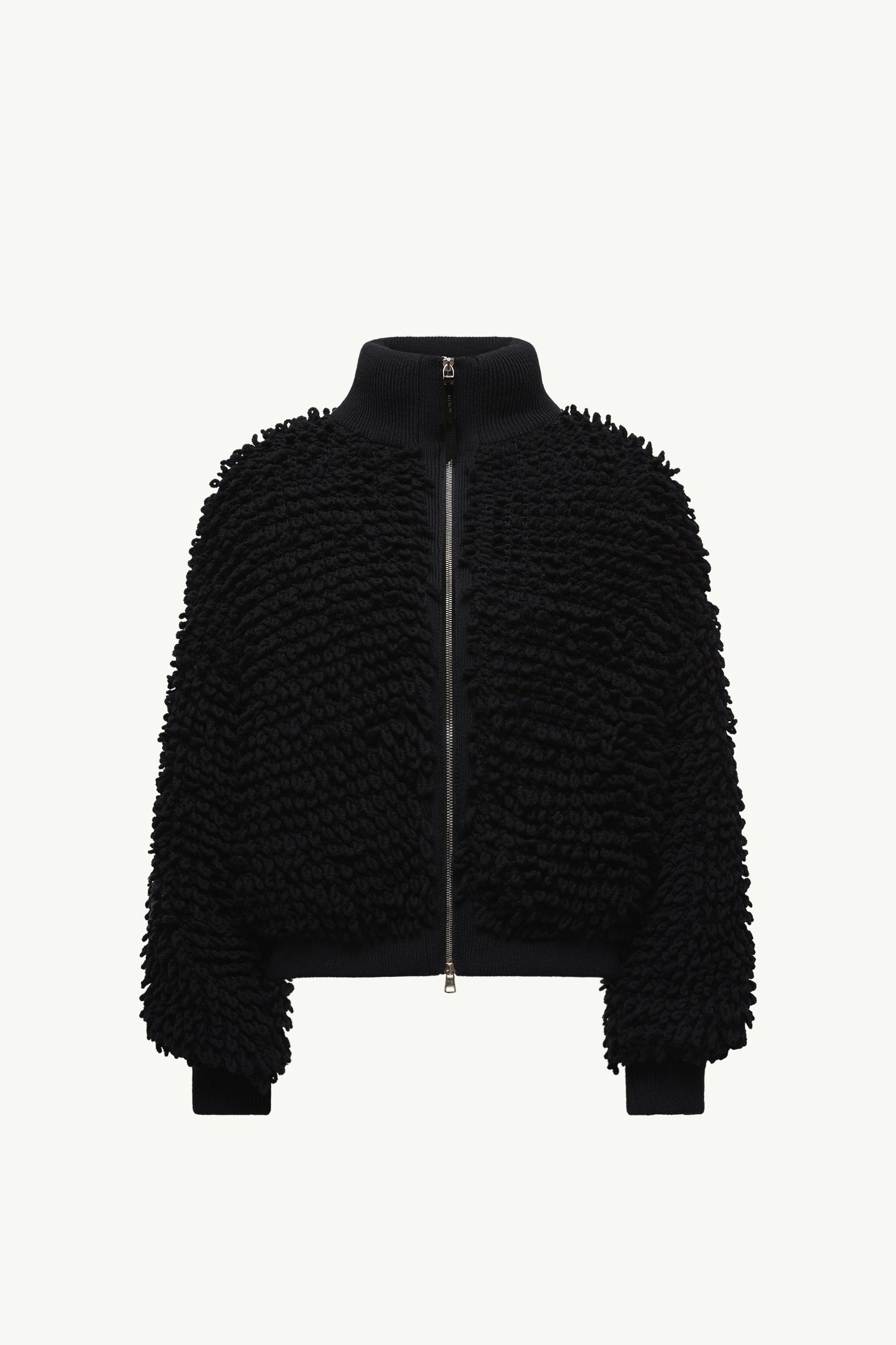 MONCLER セットアップ Black Moncler x EE72 by Edward Enninful Wool Blend Zip-Up Cardigan
