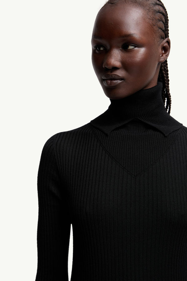 Moncler x EE72 by Edward Enninful Wool Turtleneck Jumper Women Black Moncler 5