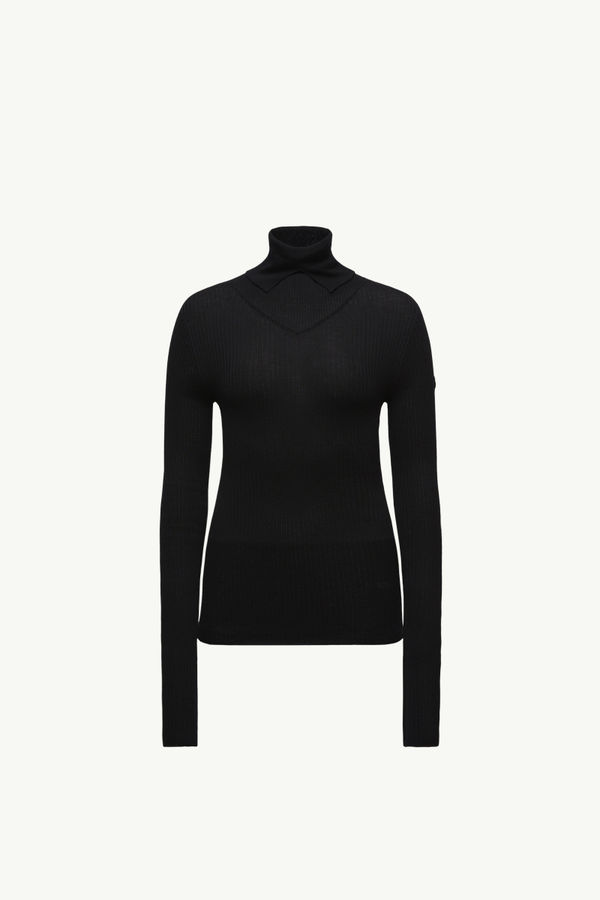 Maglione dolcevita Moncler x EE72 di Edward Enninful in lana Donna Nero Moncler 2
