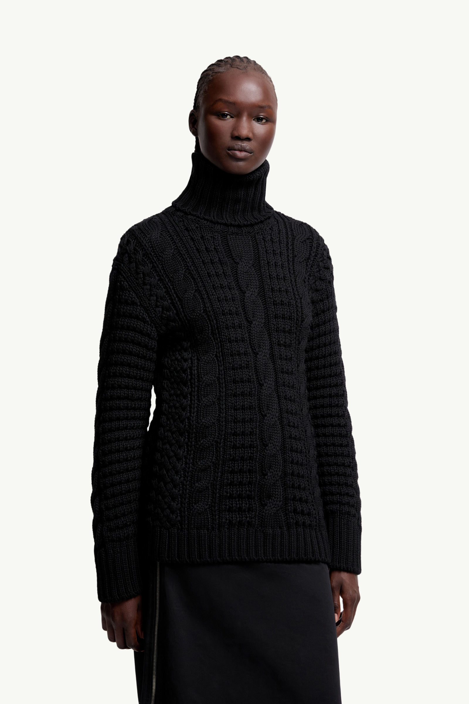 Moncler x EE72 by Edward Enninful Wool Turtleneck Jumper Women Black Moncler 3
