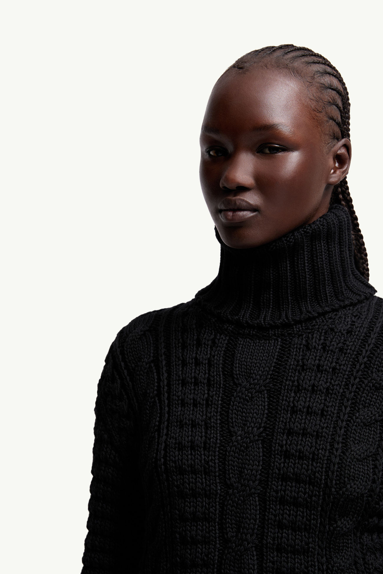 Moncler x EE72 by Edward Enninful Wool Turtleneck Sweater Women Black Moncler 5