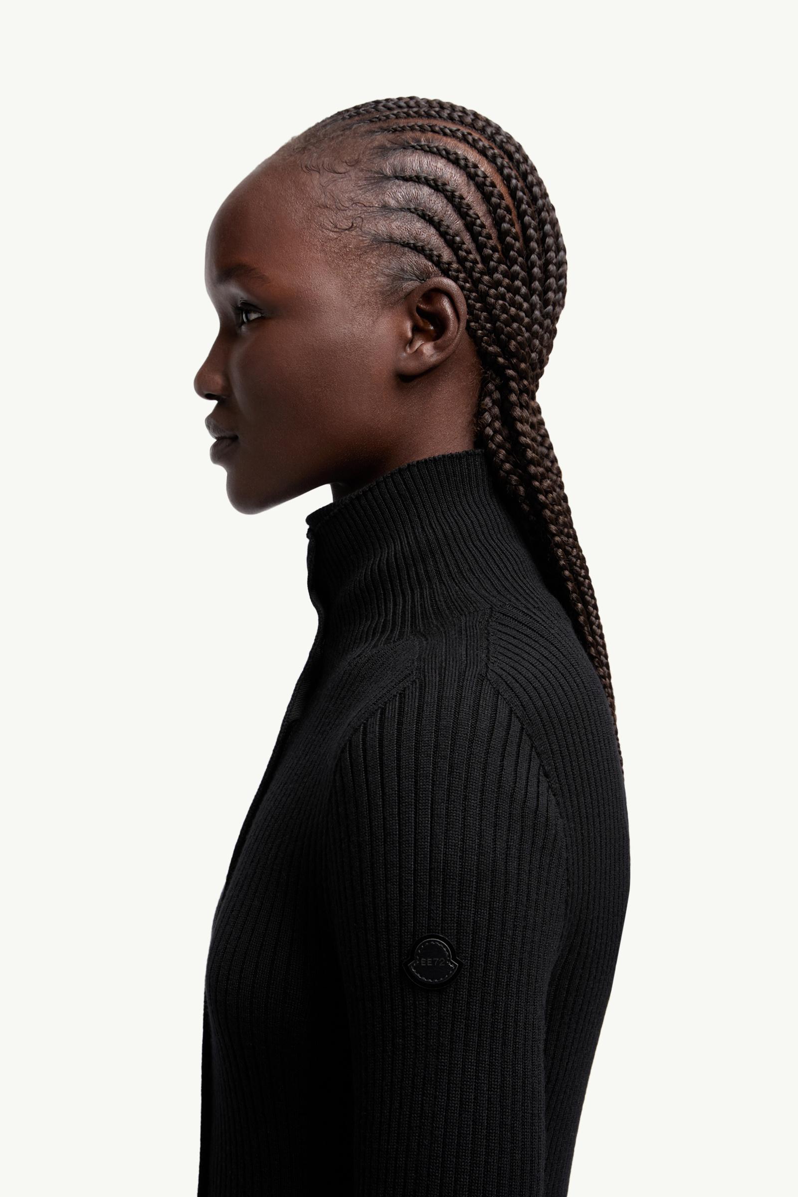Moncler x EE72 by Edward Enninful Wool Turtleneck Dress Women Black Moncler 1