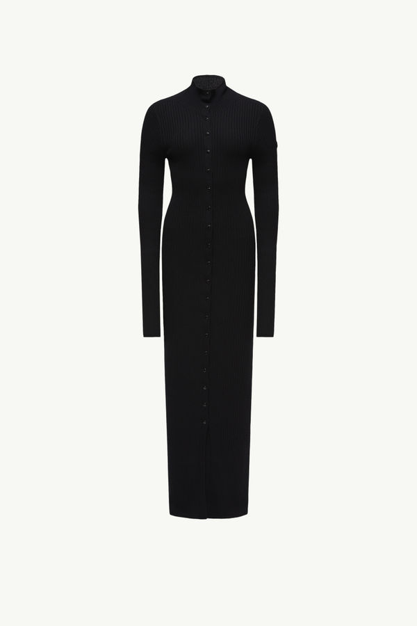 Abito Dolcevita Moncler x EE72 di Edward Enninful in lana Donna Nero Moncler 2