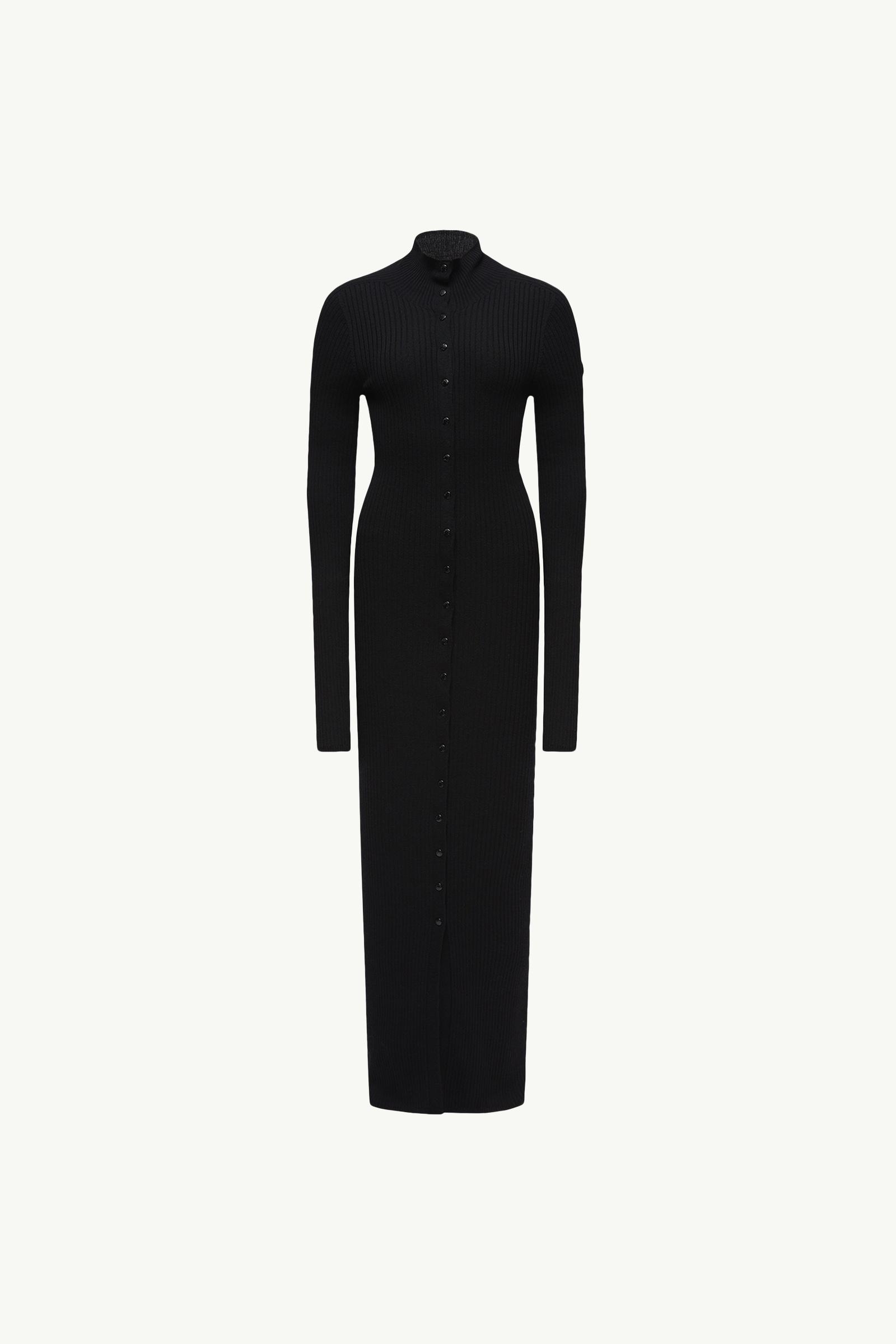 Black Moncler x EE72 by Edward Enninful Wool Turtleneck Dress
