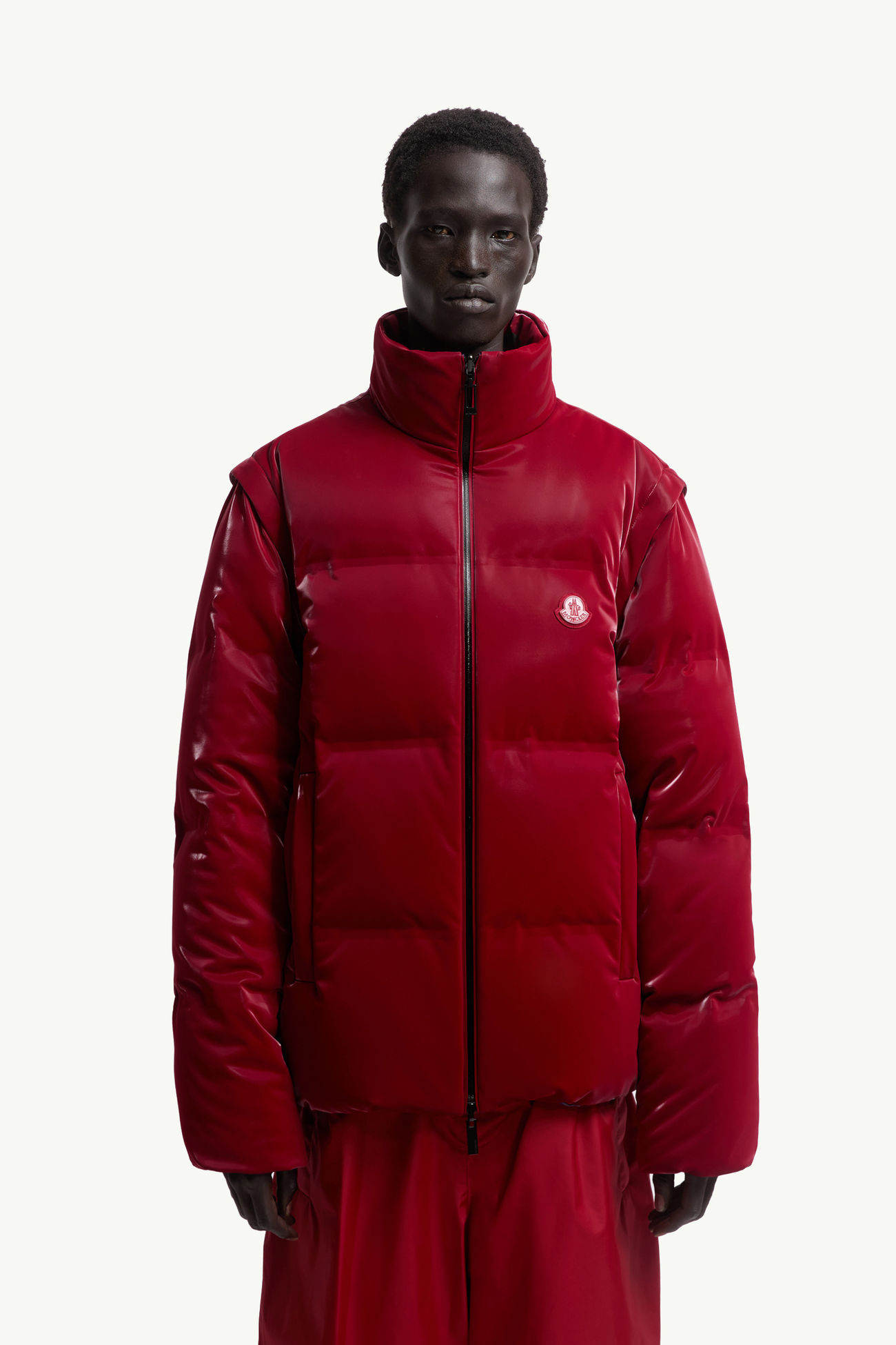 Moncler x A$AP Rocky Throttle 리버서블 2-in-1 다운 재킷 남성 다크 레드 Moncler 5