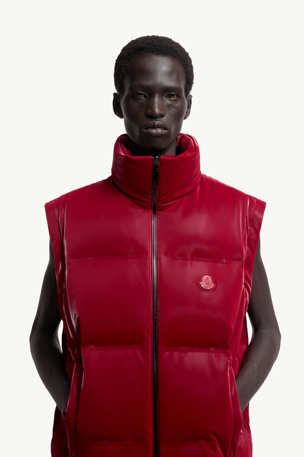 Moncler x A$AP Rocky Throttle Reversible 2-in-1 Down Jacket Men Dark Red Moncler 6