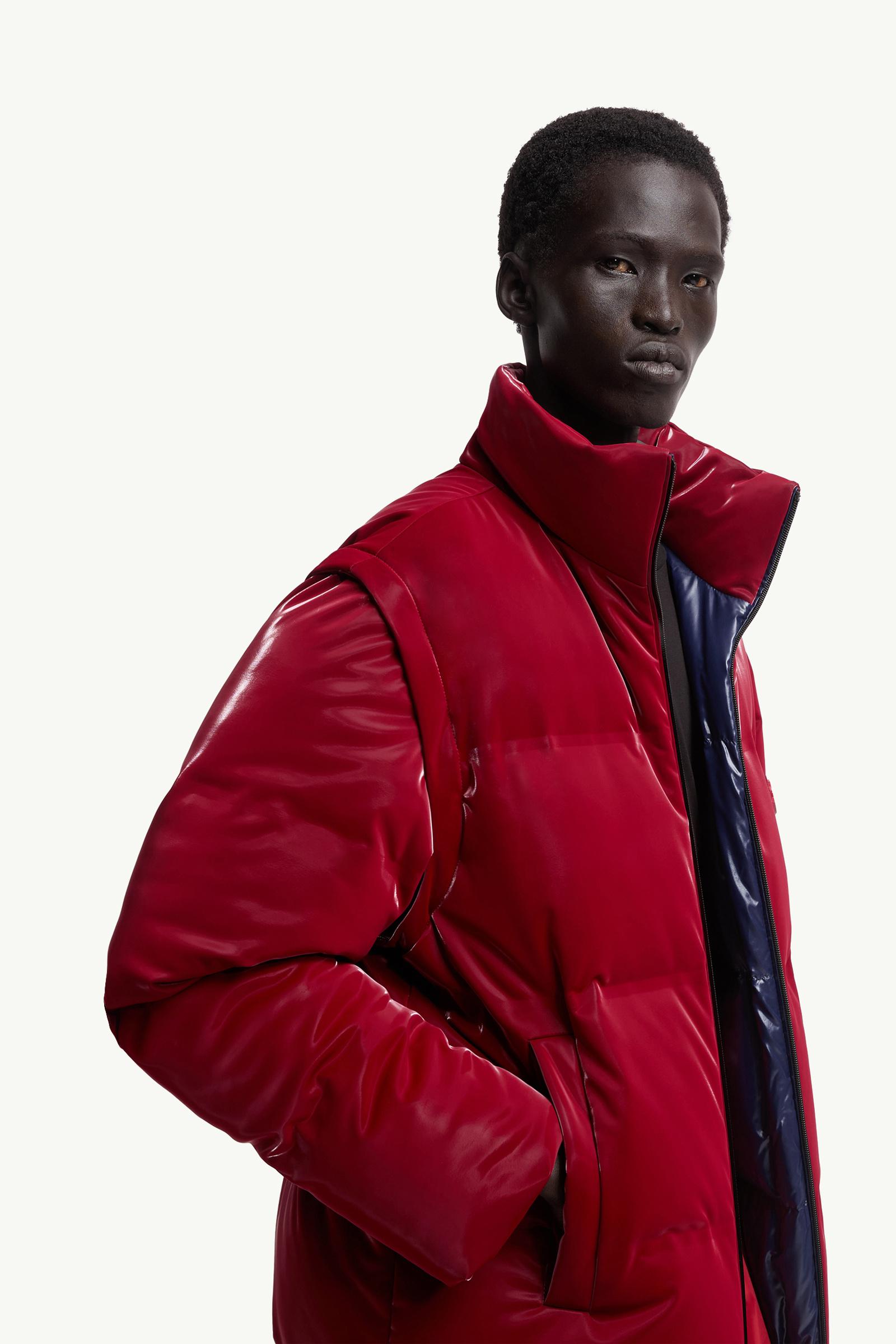 MONCLER FRESNO ダウンジャケット レッド 2 Dark Red Moncler x A$AP Rocky Throttle Reversible 2-in-1 Down