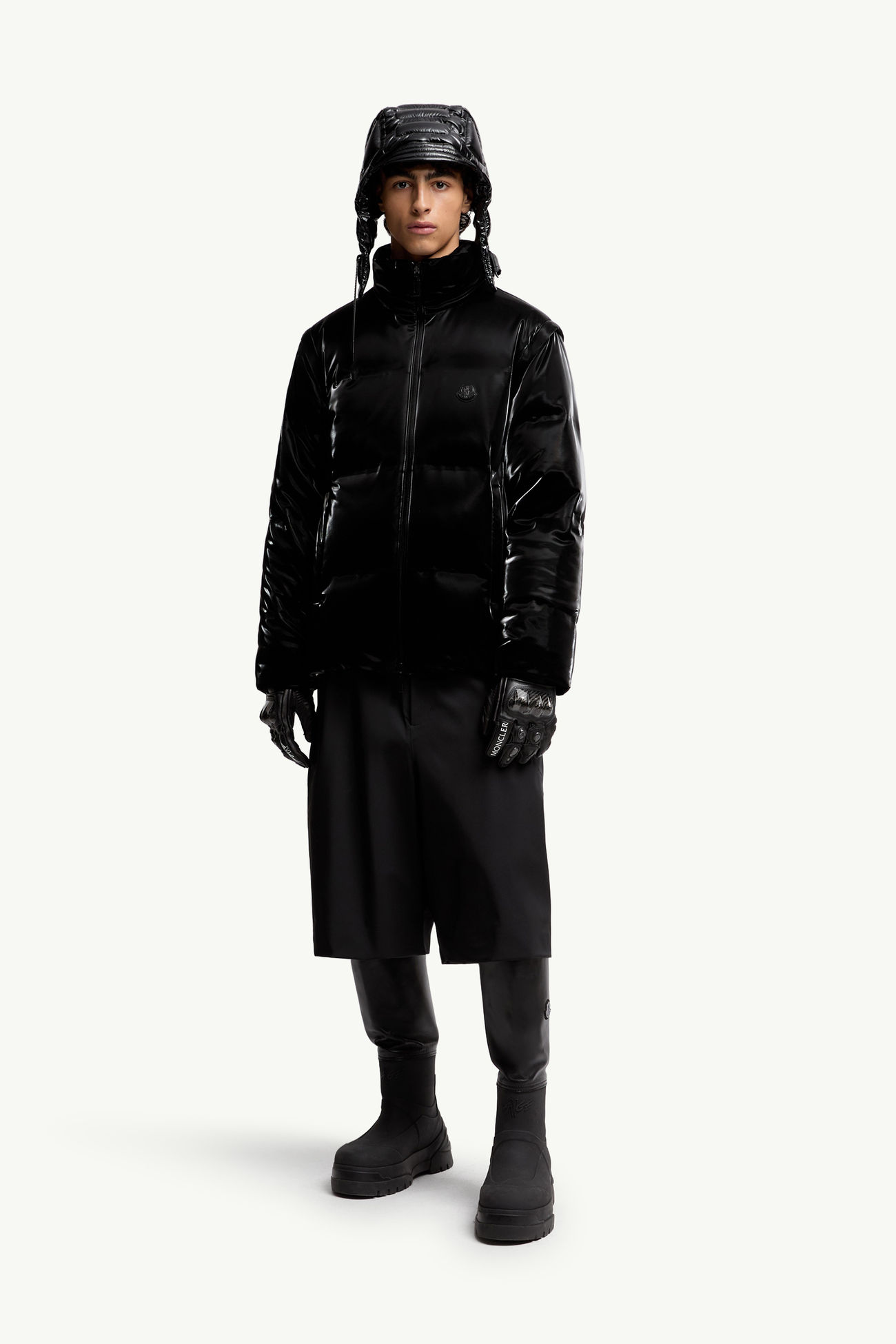 Plumífero reversible 2 en 1 Moncler x A$AP Rocky Throttle Hombre Negro Moncler 0