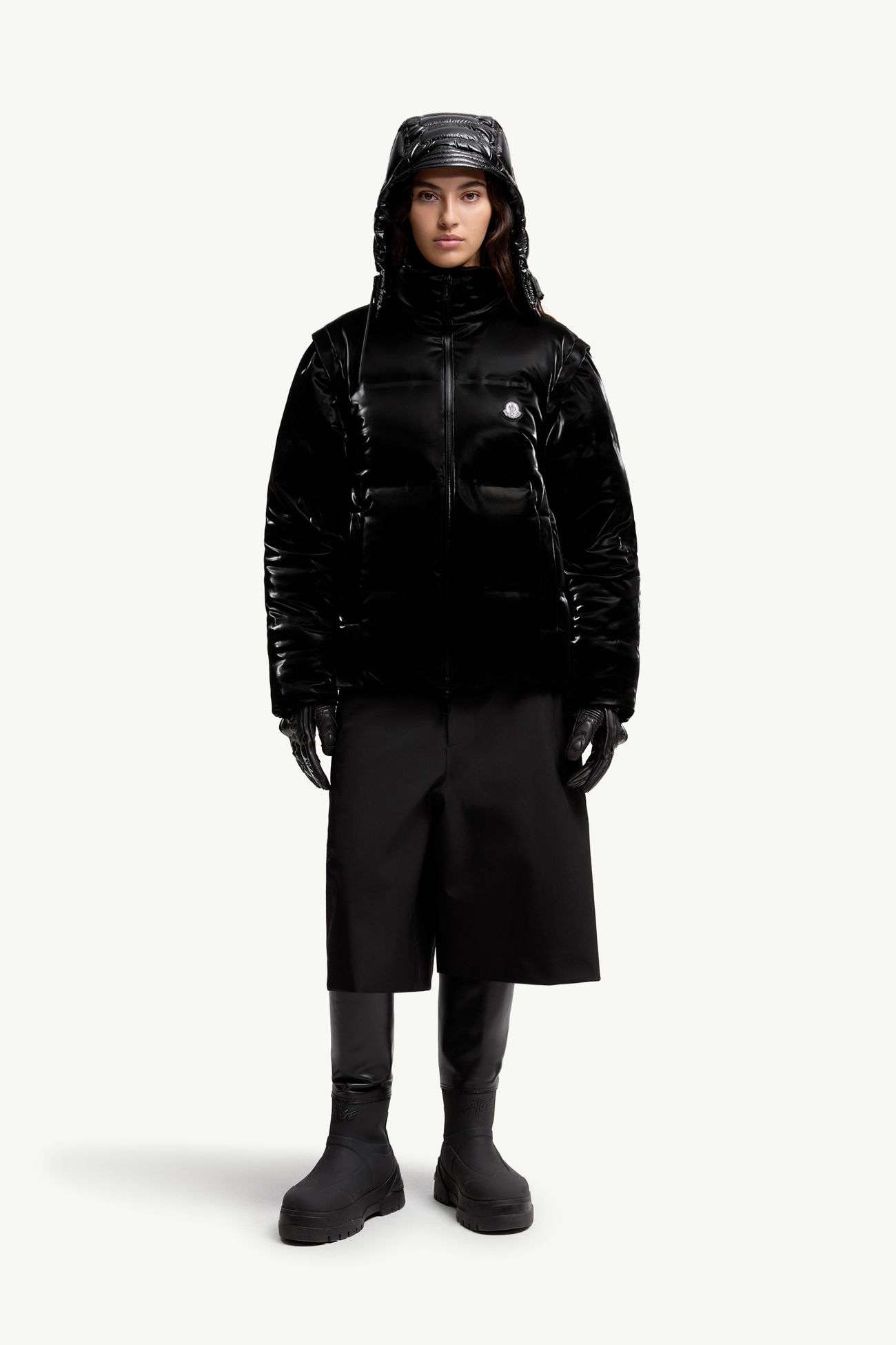 ブラック Moncler x A$AP Rocky Throttle ダウンジャケット : Moncler 