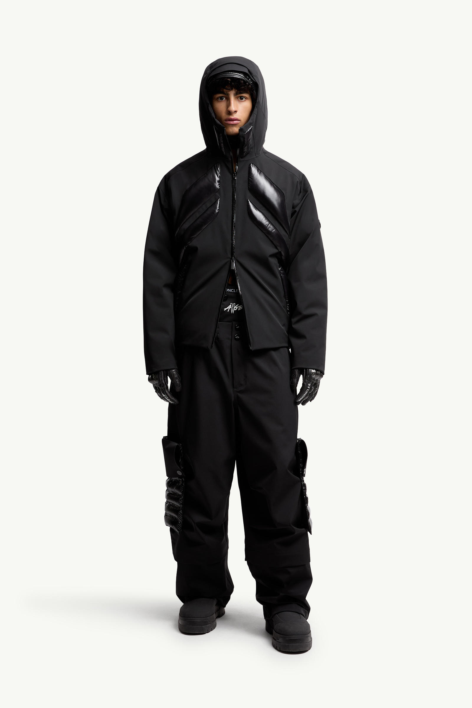Plumífero corto Moncler x A$AP Rocky Jumquat Hombre Negro Moncler 0