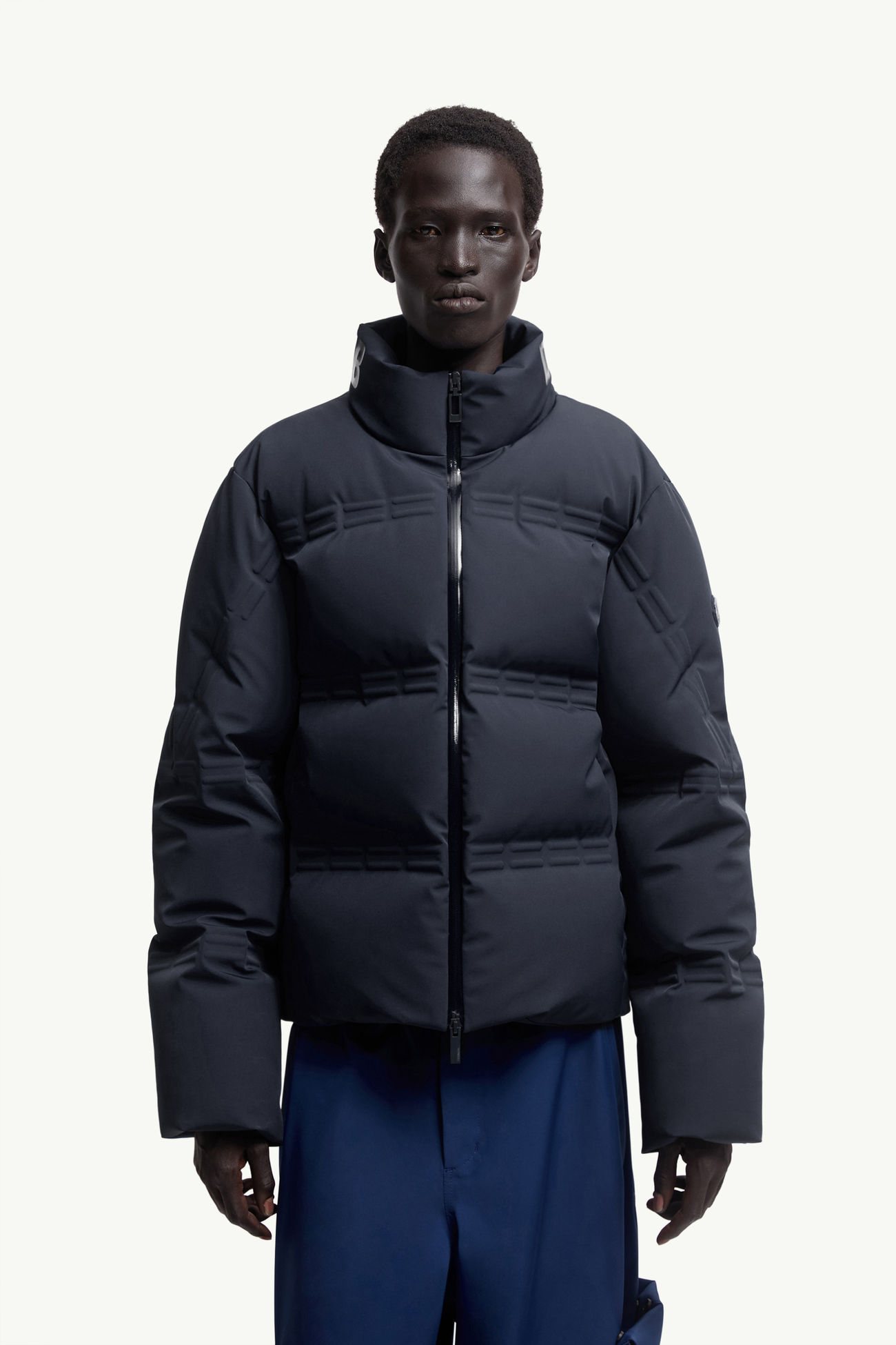 ネイビーブルー Moncler x A$AP Rocky Rally ショートダウンジャケット 