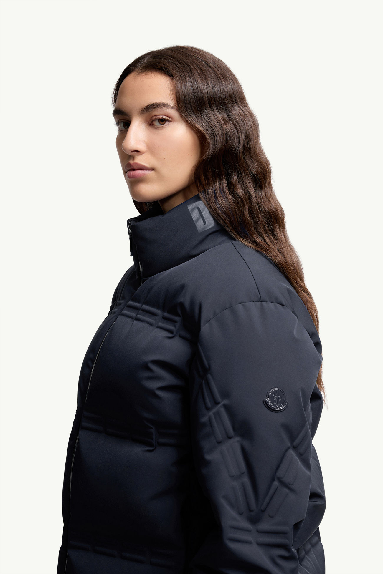 Moncler x A$AP Rocky Rally 쇼트 다운 재킷 남성 네이비 블루 Moncler 7