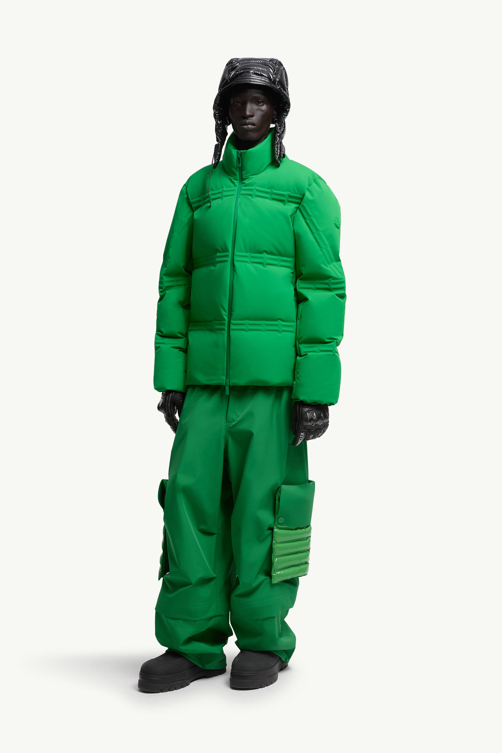 Moncler x A$AP Rocky Rally男女款短款羽绒夹克外套 中性 亮绿色 Moncler 1
