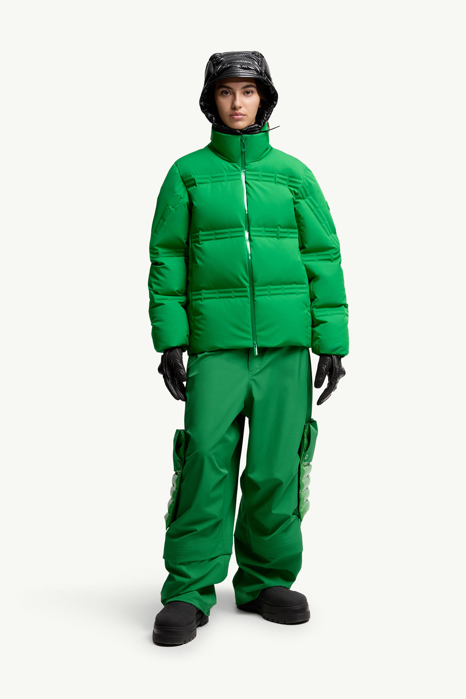Moncler x A$AP Rocky Rally男女款短款羽绒夹克外套 中性 亮绿色 Moncler 6