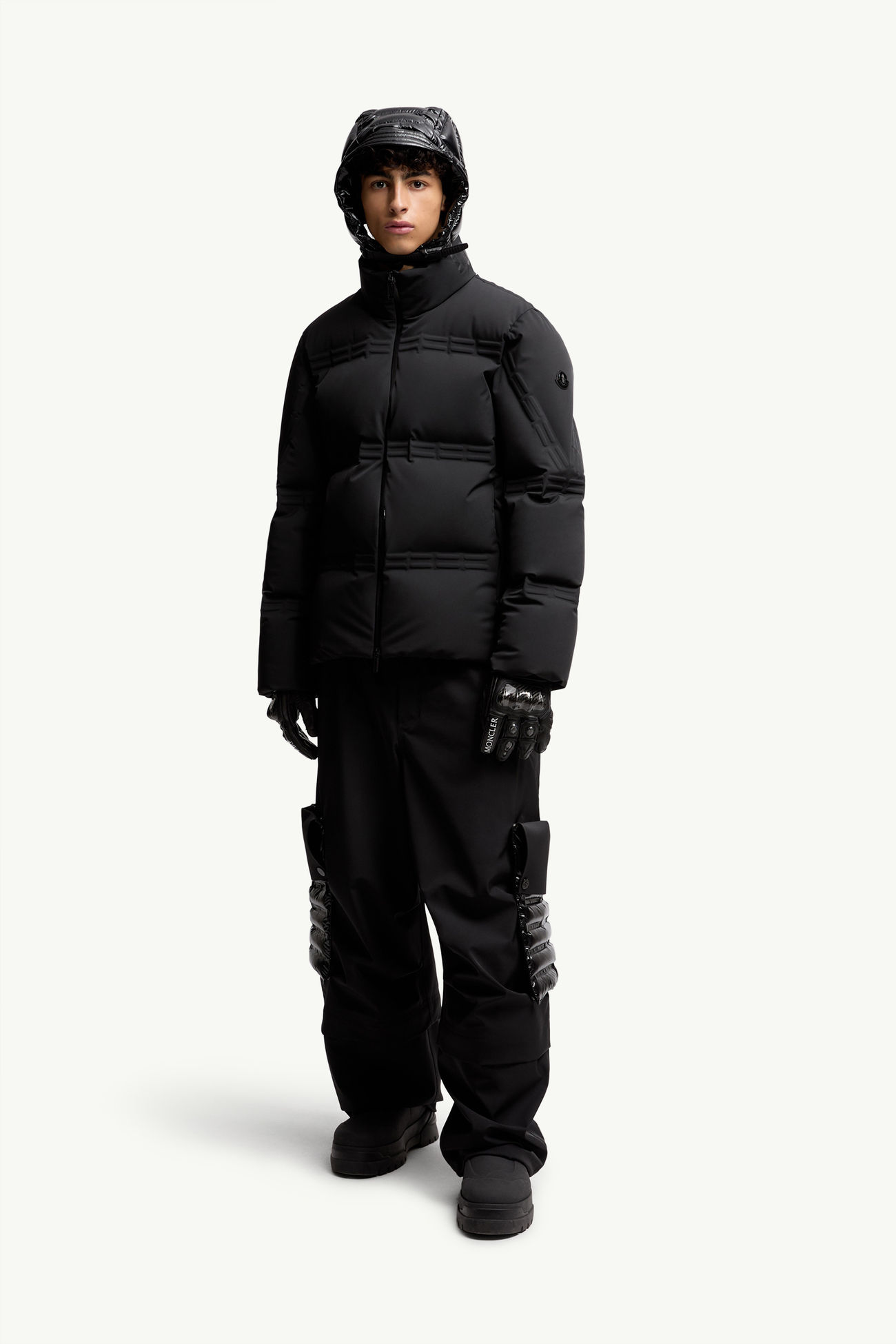 Moncler x A$AP Rocky Rally短身羽絨外套 男士 黑色 Moncler 0